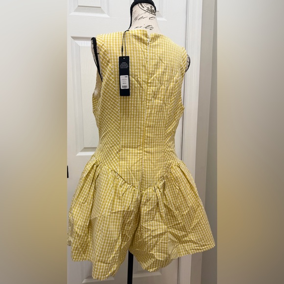 Fashion Nova Yellow Gingham Romper - Picture 4 of 6